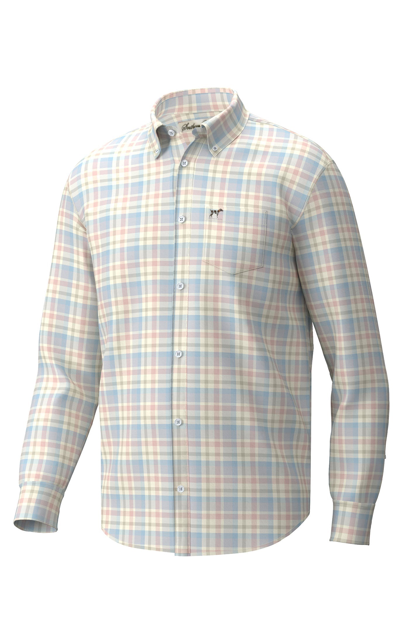 knee length dresses for ladies Vintage Summer Soft Button Up Shirt for Men in Heather Grey main image 1