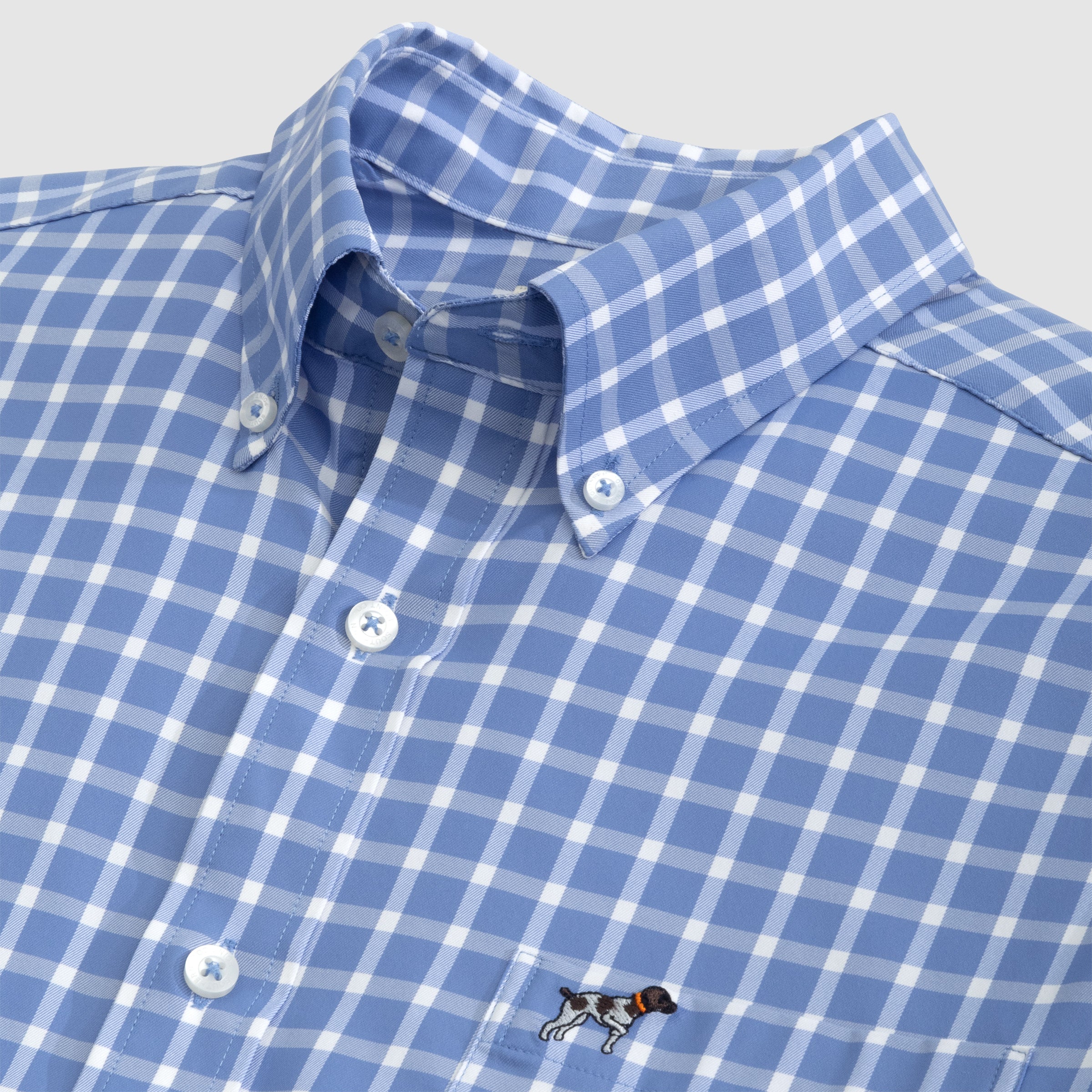 long-sleeved button-down shirt collar