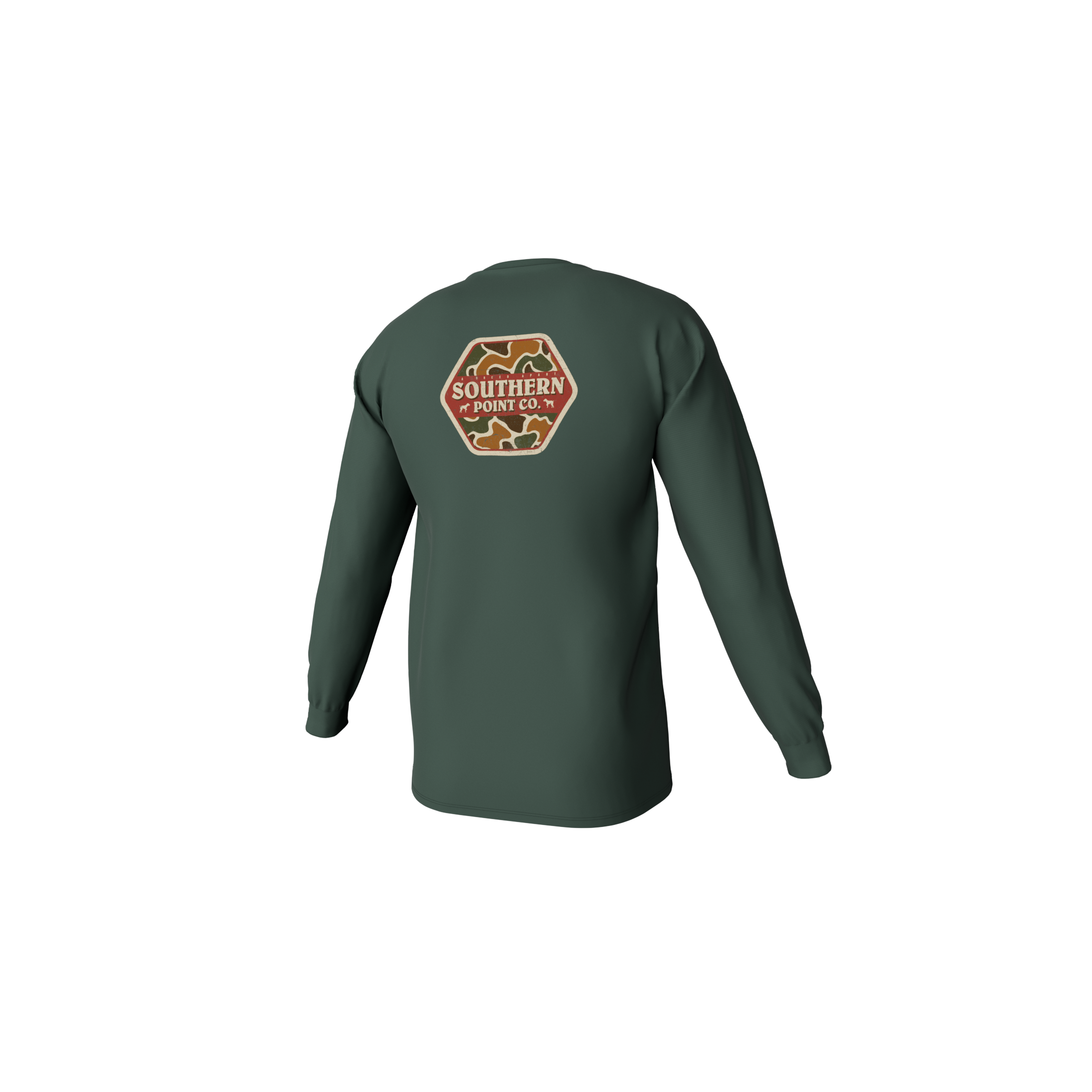 Youth Camo Logo Long Sleeve Pocket Tee