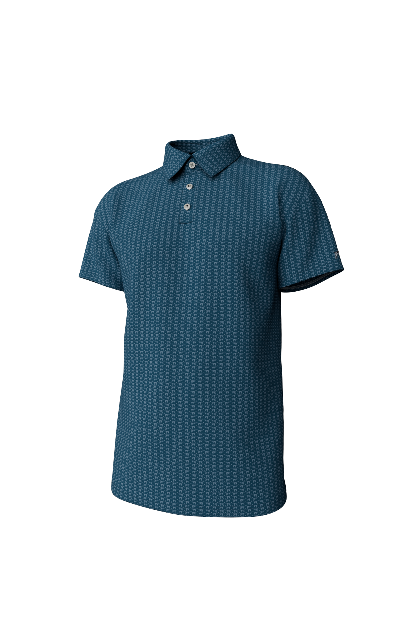 Heritage Print Greyton Performance Polo
