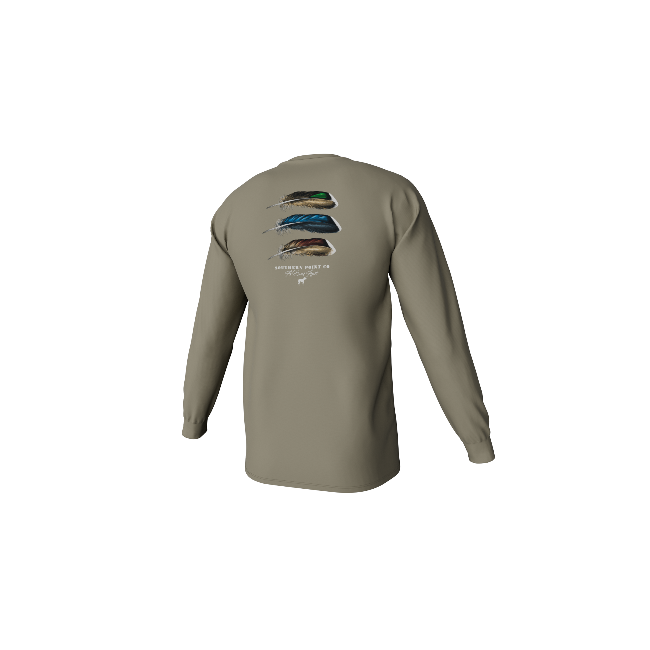 Duck Feather Trio Long Sleeve Pocket Tee