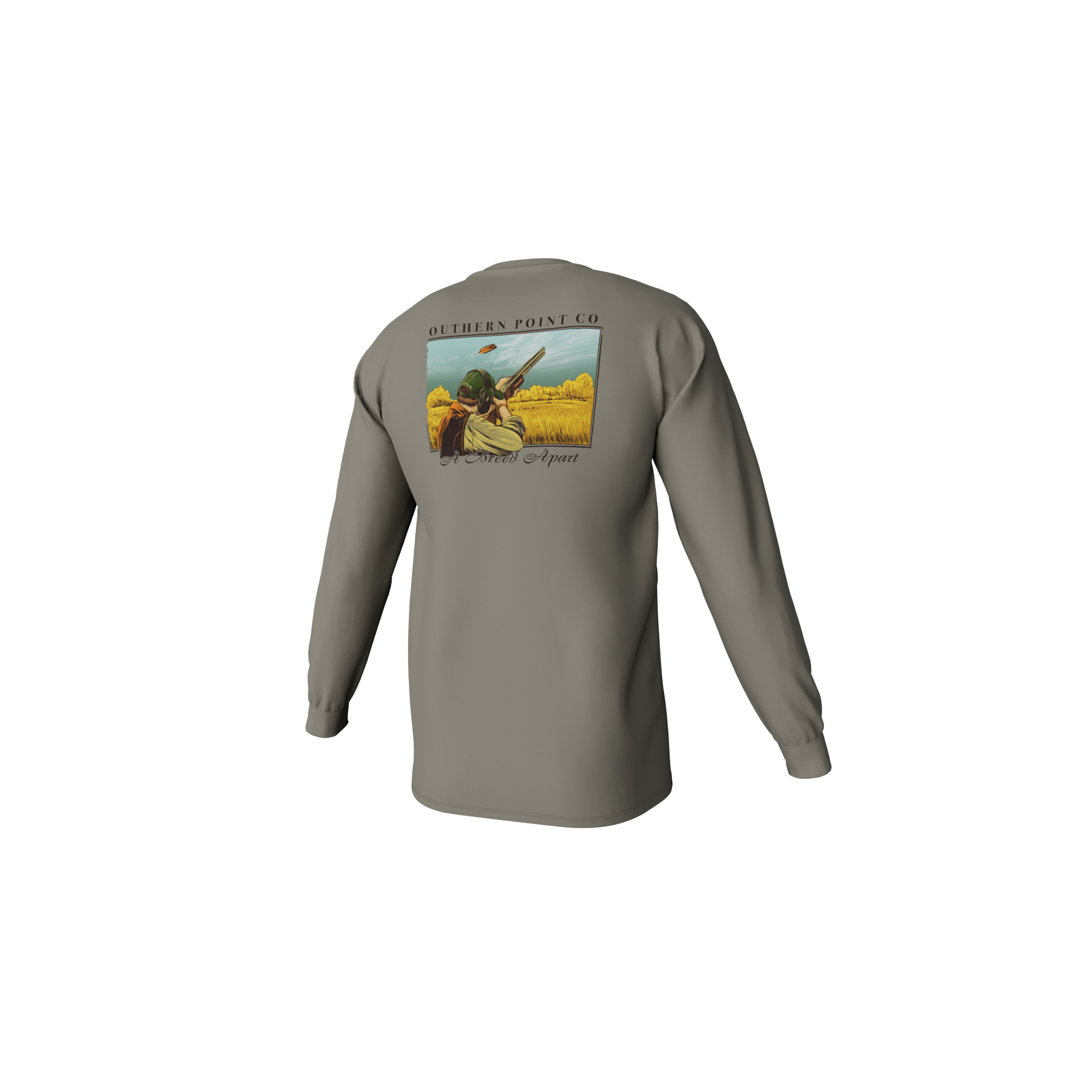 Youth Clay Shooting Long Sleeve Pocket Tee