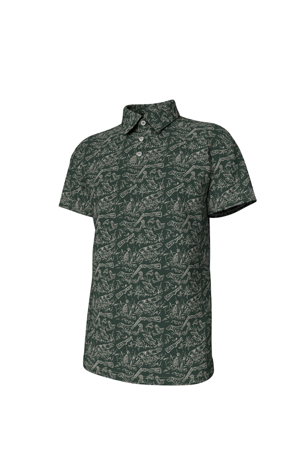 Youth Pointer Pattern Performance Polo