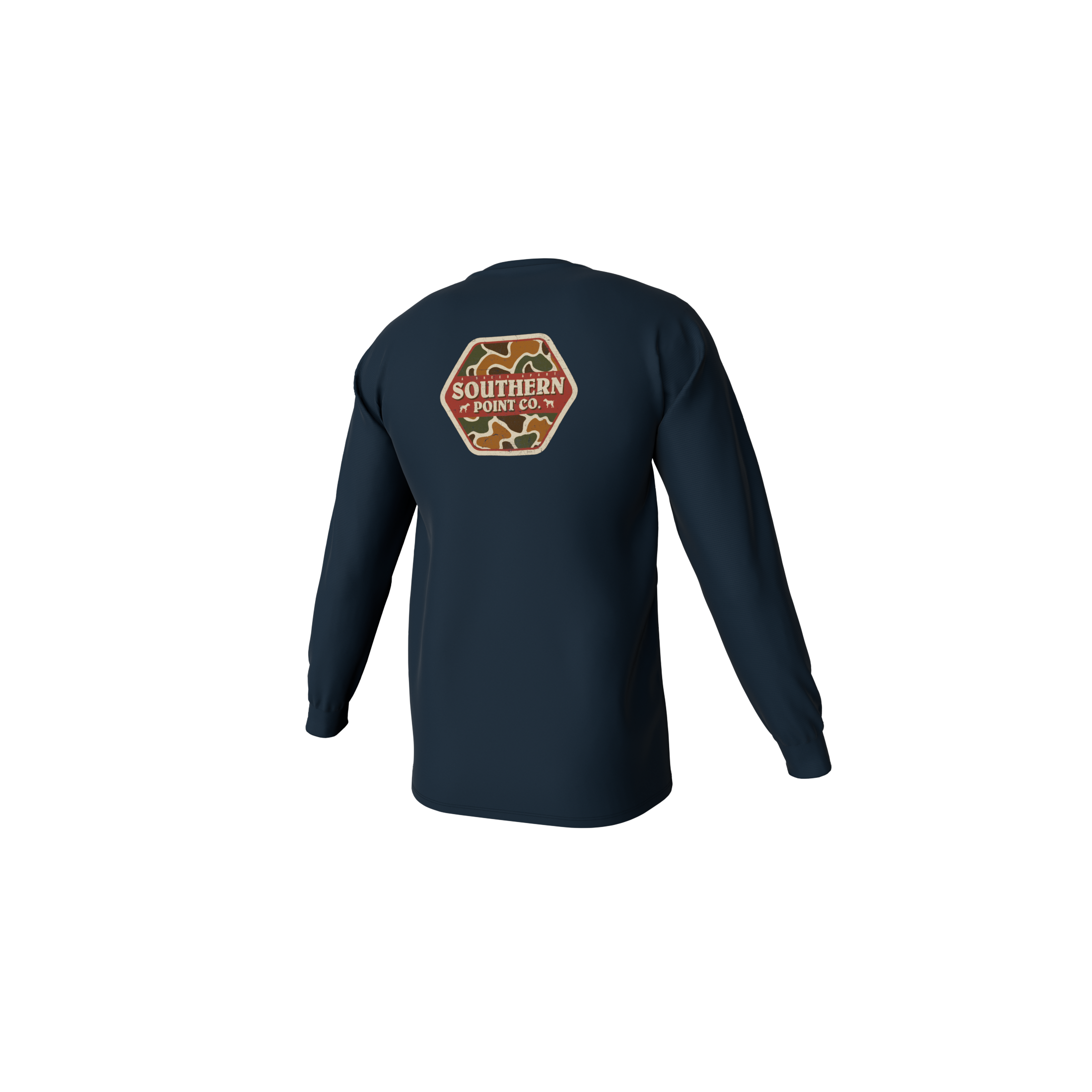 Camo Logo Long Sleeve Pocket Tee