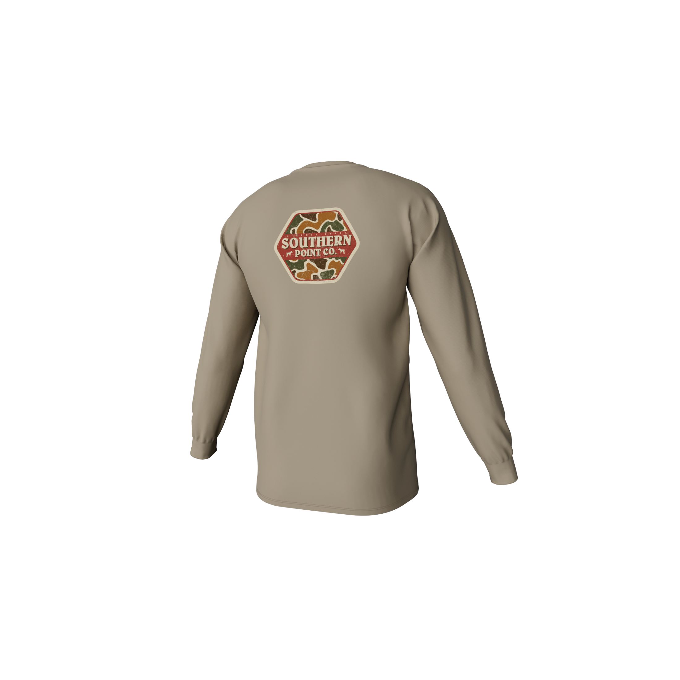 Camo Logo Long Sleeve Pocket Tee – Southern Point Co.