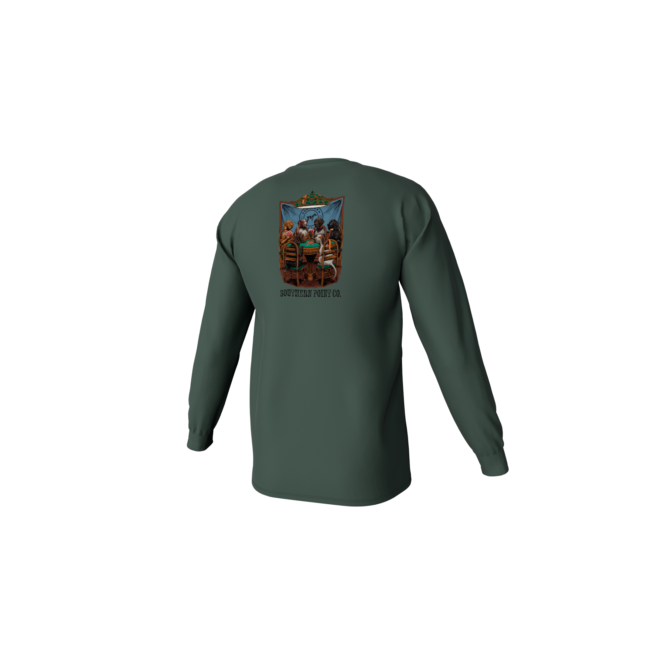 Royal Flush Long Sleeve Pocket Tee