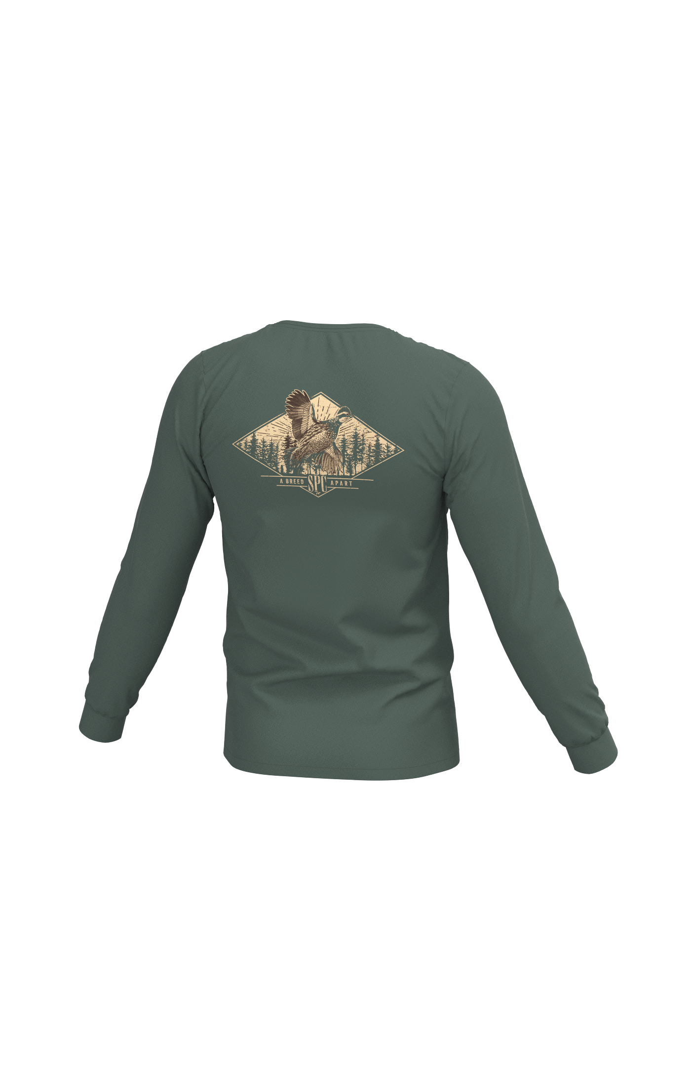 Youth Diamond Quail Long Sleeve Pocket Tee