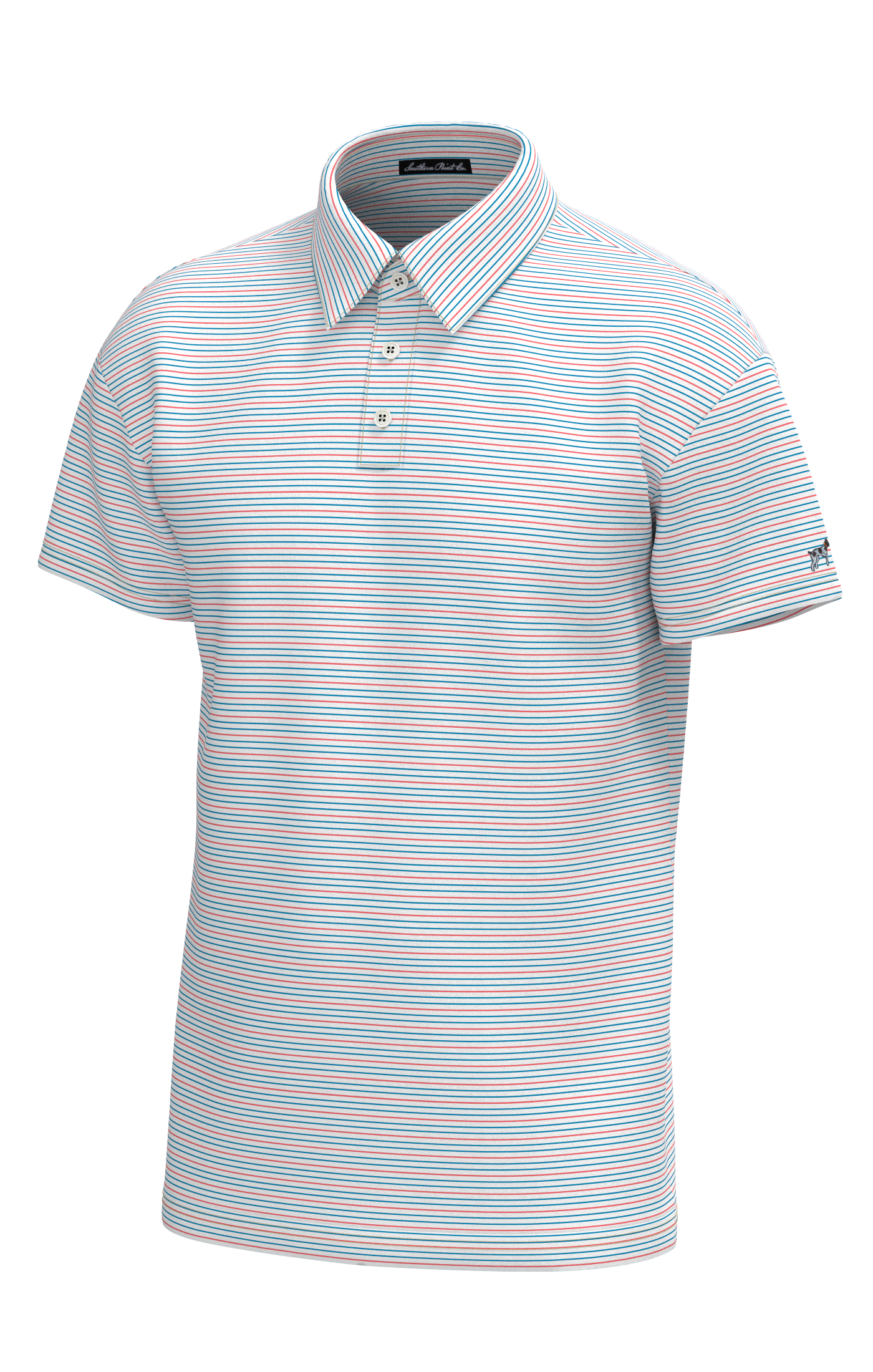 Bayside Stripe Performance Polo – Southern Point Co.