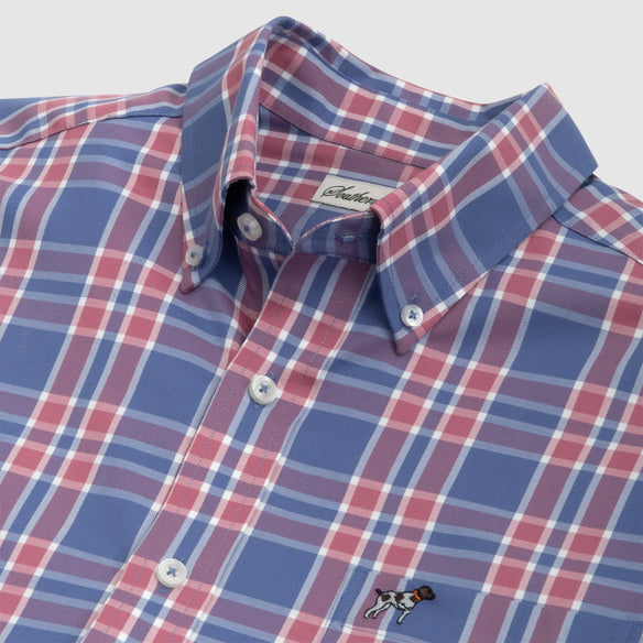 YOUTH Vintage Hadley Long Sleeve Button Down-Wright Plaid Festive