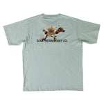 men's graphic tee with front pocket